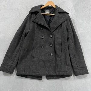 Vintage Spiewak Coat Women's Large Wool Blend Double Breasted Peacoat Old Money